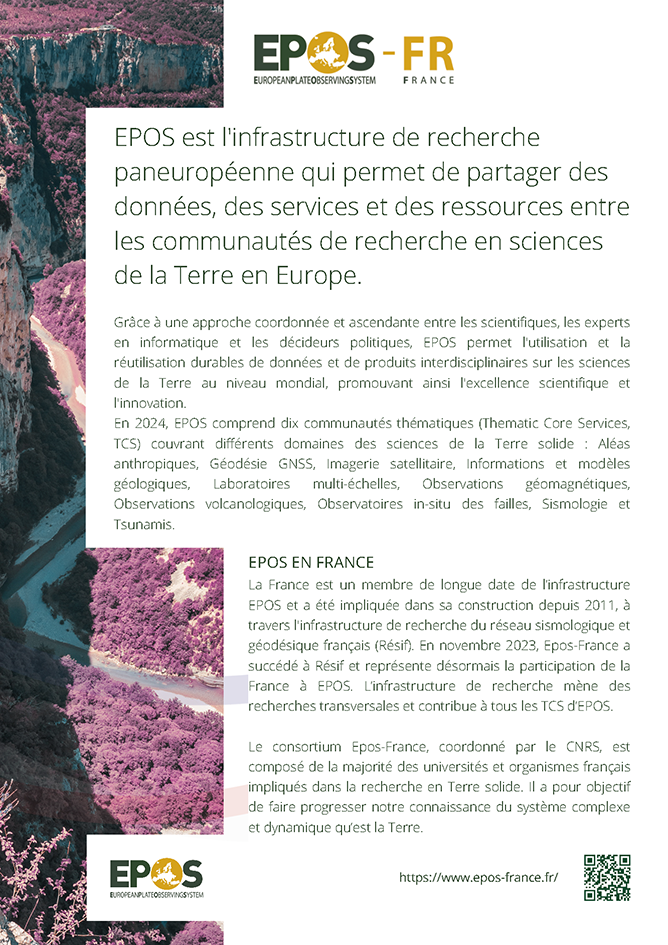 Cover page of the Epos-France 2024 brochure - English version
